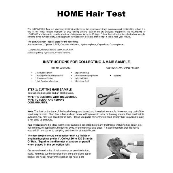 Home Hair Drug Test - Image 4
