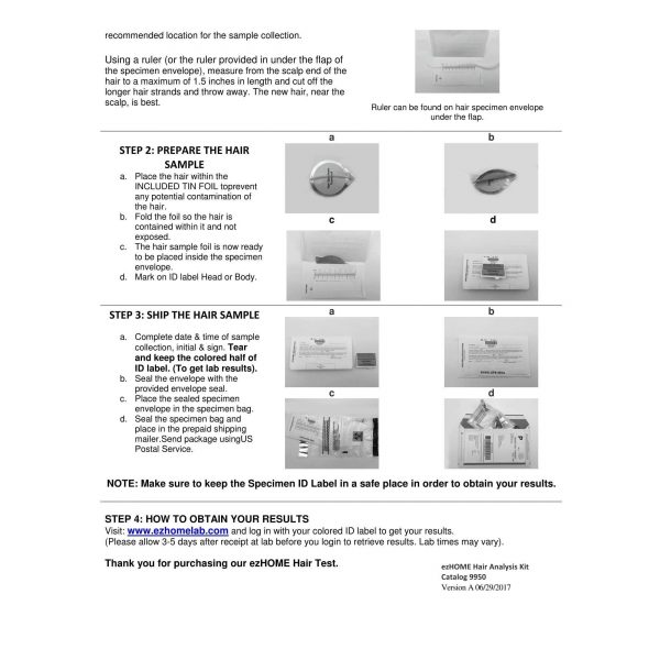 Home Hair Drug Test - Image 3