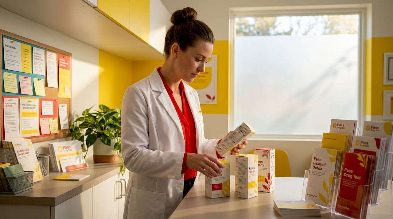 Pharmacist reviews detox product ingredient labels