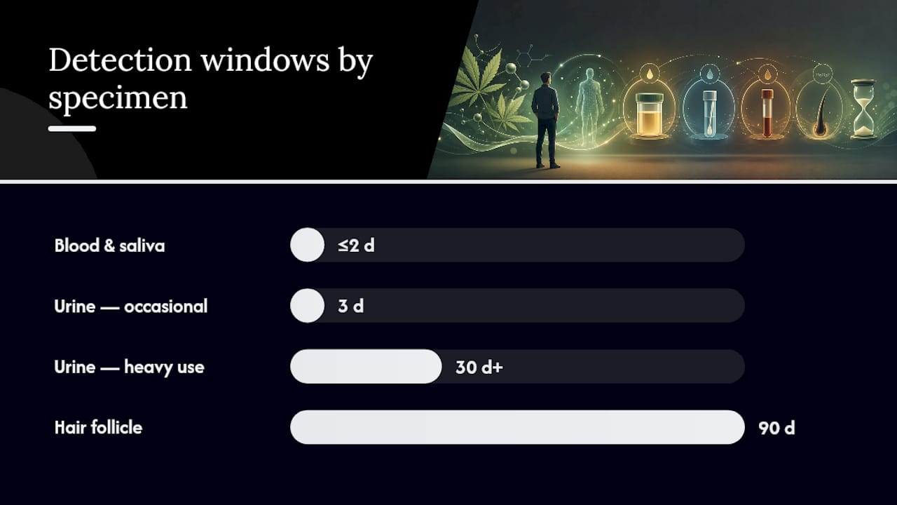Detection Windows by Specimen: What Changes Your Risk Profile — overview diagram