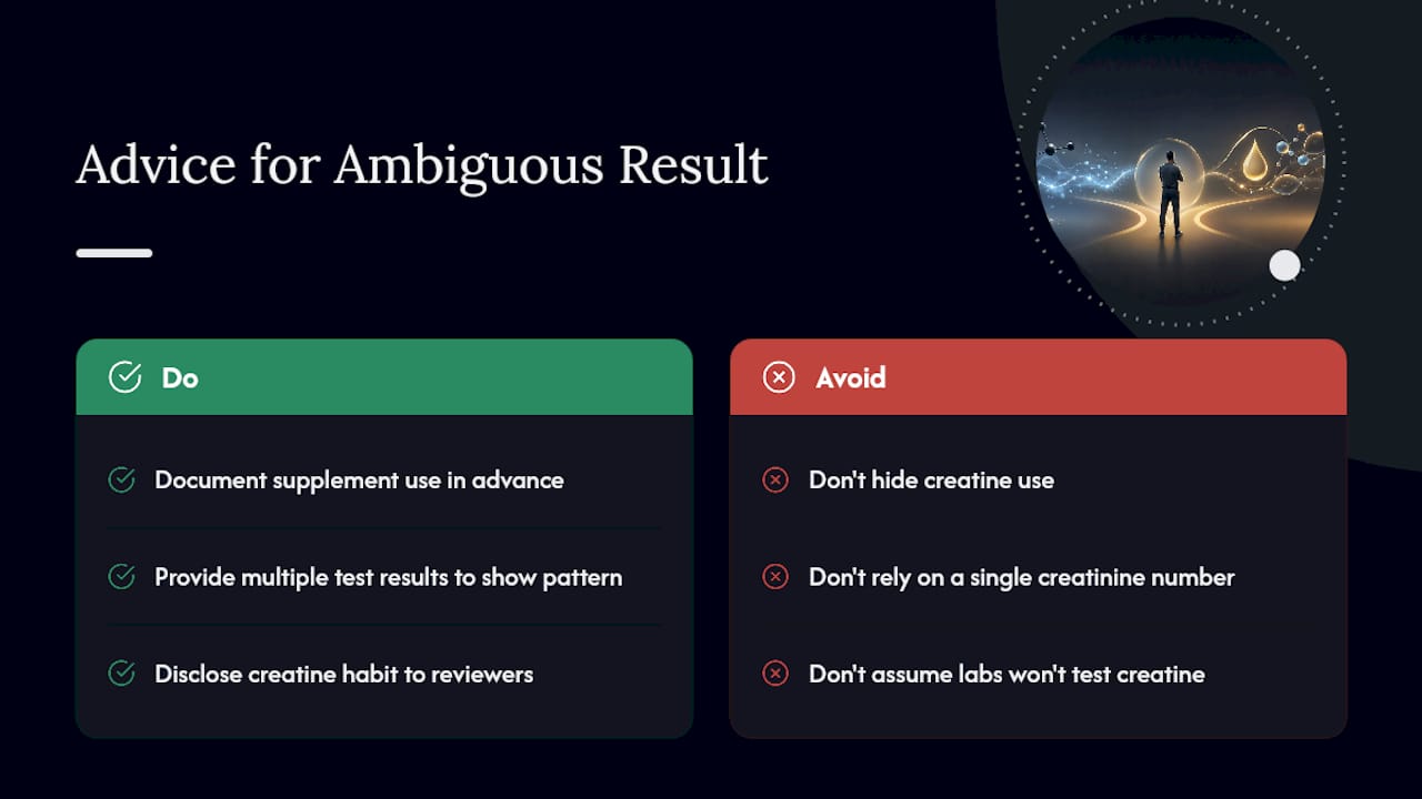 How I Advise People Facing an Ambiguous Result — overview diagram