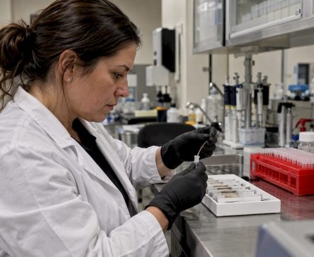 Toxicologist interpreting a cocaine hair test