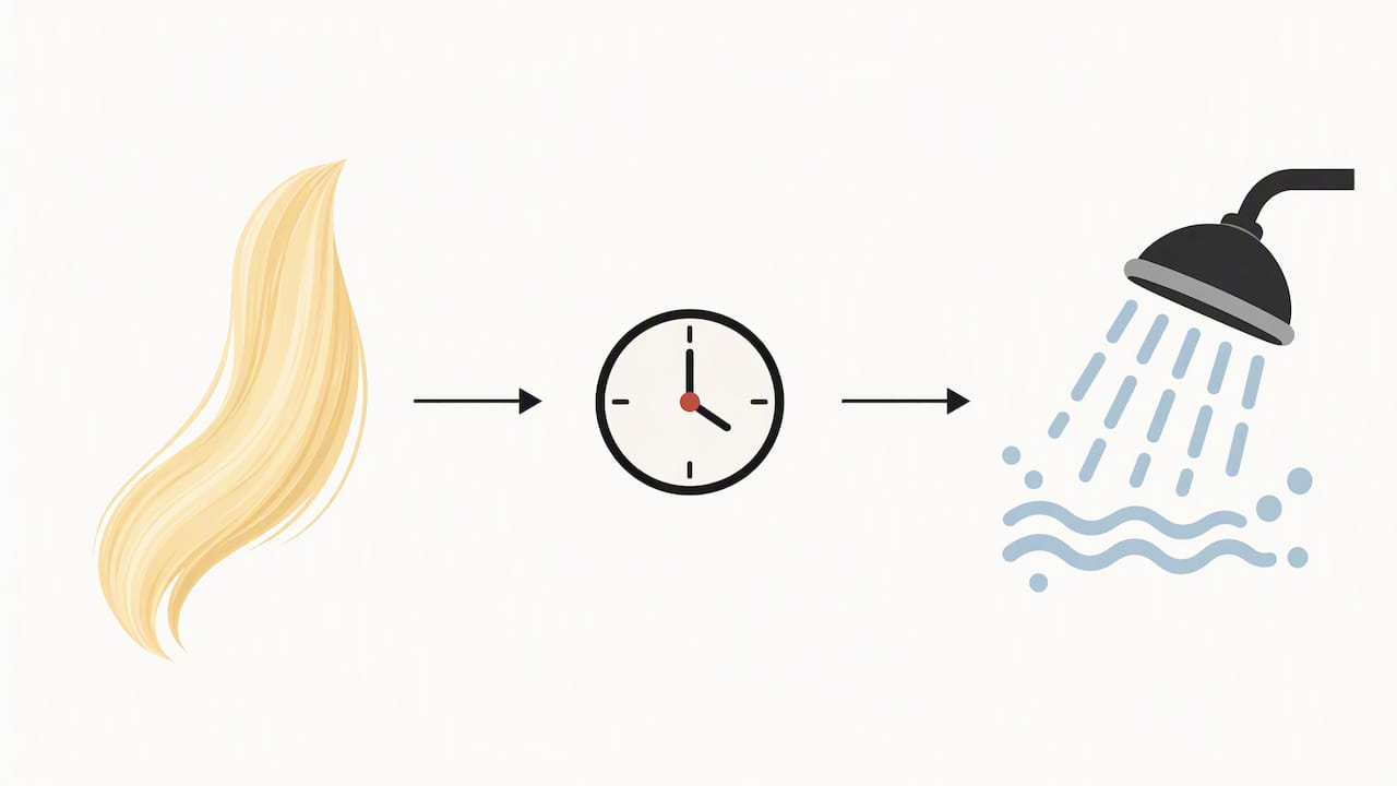 Illustrated pause between bleaching and wash cycles