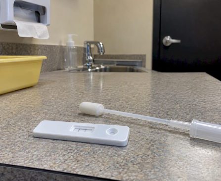 Oral-fluid swab and drug test cassette